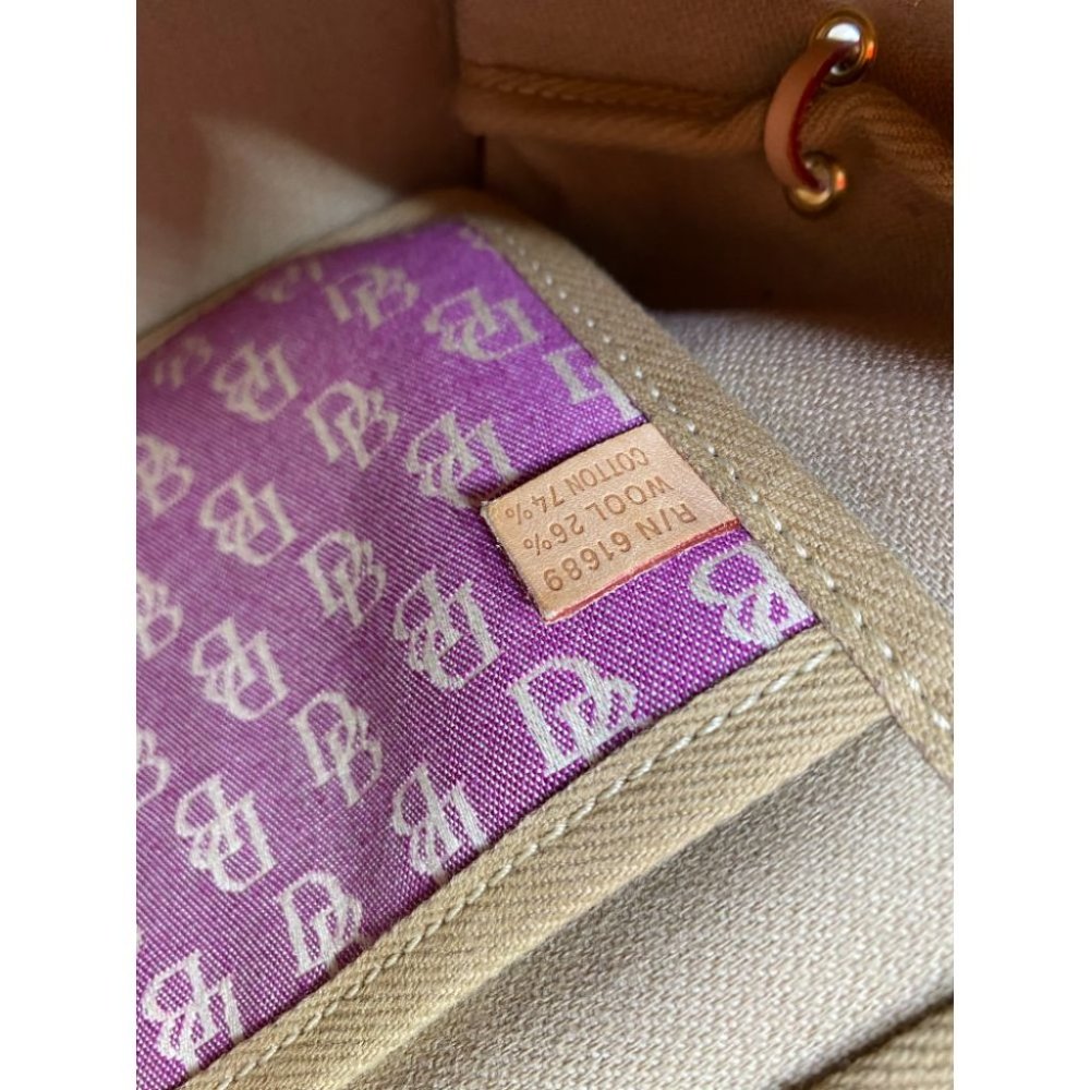 DOONEY & BOURKE Purple White Tan Tote Crossbodybag - Picture 13 of 13
